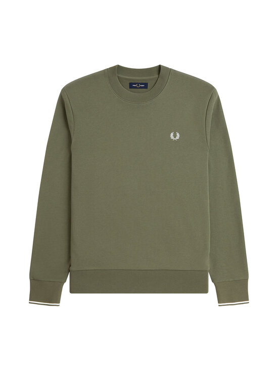 Fred Perry - Crew Neck -collegepaita - LAUREL WREATH GREEN / ECRU / D | Stockmann - photo 1