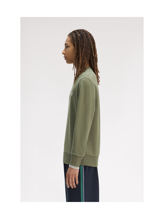 Fred Perry - Crew Neck -collegepaita - LAUREL WREATH GREEN / ECRU / D | Stockmann - photo 4