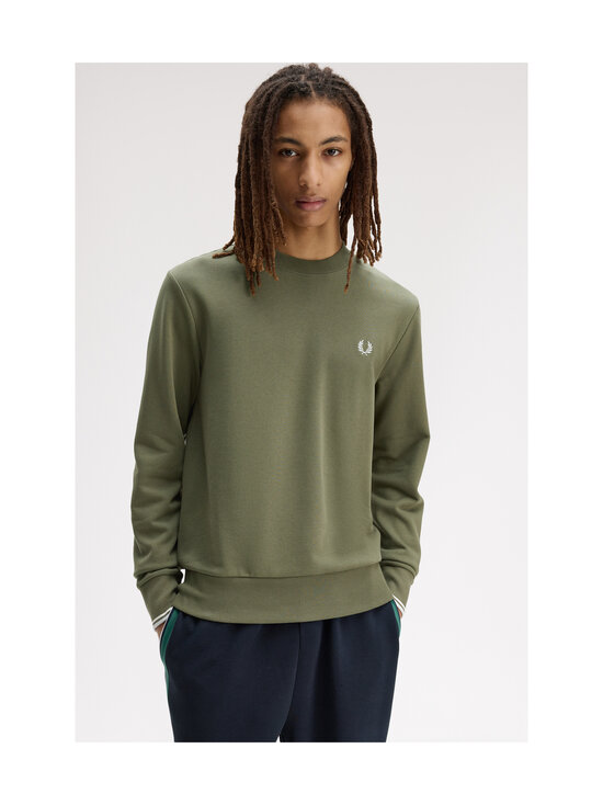 Fred Perry - Crew Neck -collegepaita - LAUREL WREATH GREEN / ECRU / D | Stockmann - photo 5