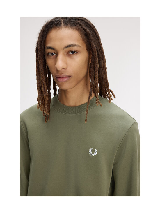Fred Perry - Crew Neck -collegepaita - LAUREL WREATH GREEN / ECRU / D | Stockmann - photo 6