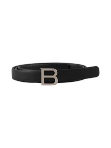 Balmuir - B-logo ādas josta - 199 BLACK/SILVER | Stockmann