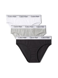 Calvin Klein Kids - Bikini-alushousut 3-pack - 05K BLK/GRYHTR/WHITE | Stockmann