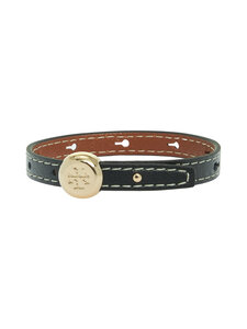 Tory Burch - Icon Leather -rannekoru - LIGHT BRASS / BLACK | Stockmann