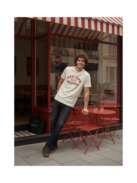 GANT - Graphic t-paita - 130 CREAM | Stockmann - photo 2