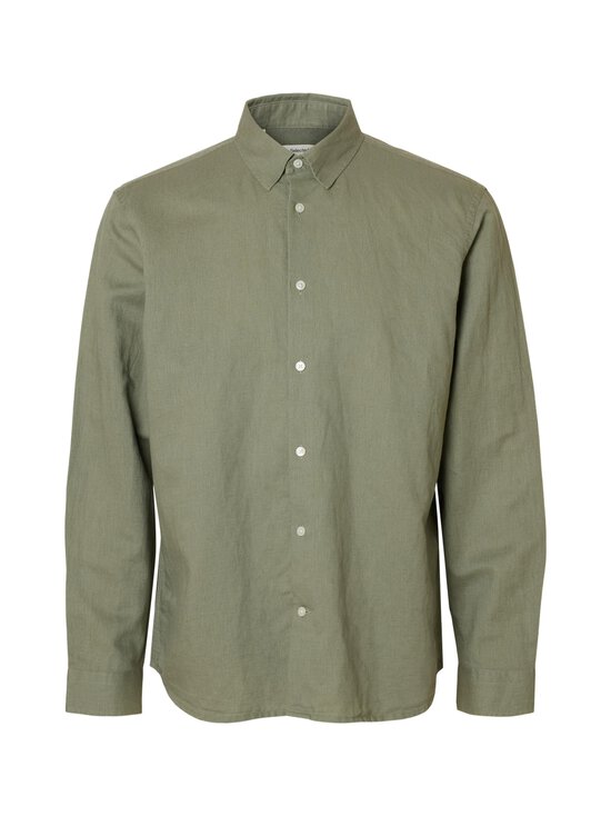 Selected - SlhSlimClay Linenblend krekls - VETIVER | Stockmann - photo 1