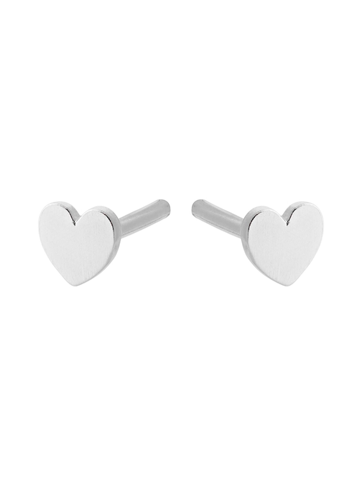 Mini Heart -hopeiset nappikorvakorut