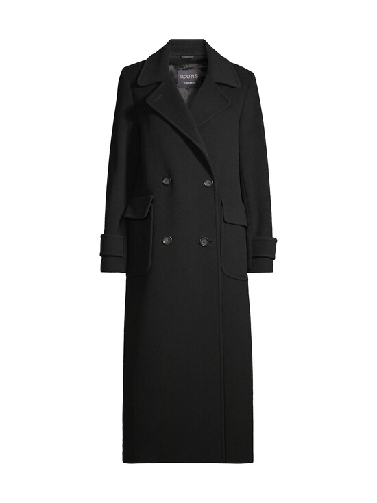 Cinzia Rocca Icons - Classic Long Wool -villakangastakki - 1 BLACK | Stockmann - photo 1