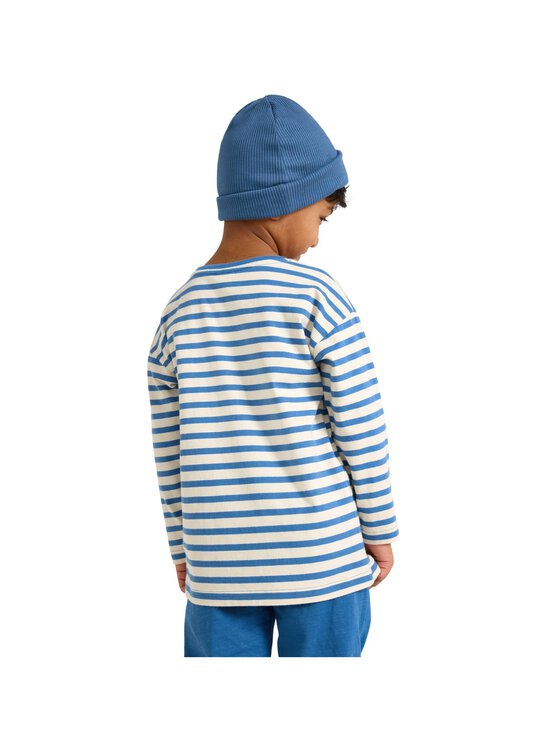 Lindex - Trikoopluus Striped Soft - 8887 LIGHT DUSTY BLUE | Stockmann - photo 4