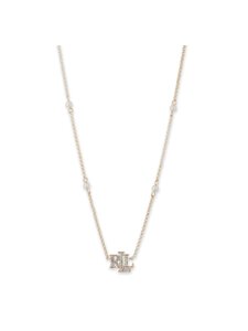 Lauren Ralph Lauren - Logo Pearl -kaulakoru - GOLD / WHITE | Stockmann