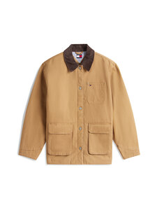 Tommy Jeans - Vakosamettikauluksellinen tvillitakki - GV7 TIMELESS CAMEL | Stockmann