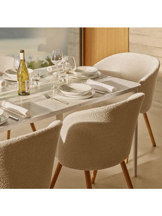 Vitra - Mikado-tuoli käsinojilla Nubia-kangas 01 ivory-pearl/tammi - BEIGE | Stockmann - photo 5