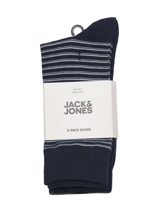 Jack & Jones - JaCleo Stripe -sukat 3-pack - NAVY BLAZER PACK:NAVY BLAZER - VETIVER | Stockmann - photo 5