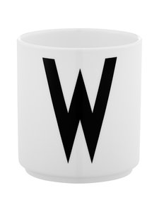 Design Letters - Letter kruus, W - VALKOINEN/MUSTA | Stockmann