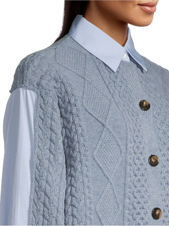 Stella McCartney - Mix Knit And Shirting -paita - MULTICO | Stockmann - photo 8