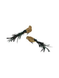 Shishi - Feather Bird Glitter dekors, 2 gab. - GREEN | Stockmann