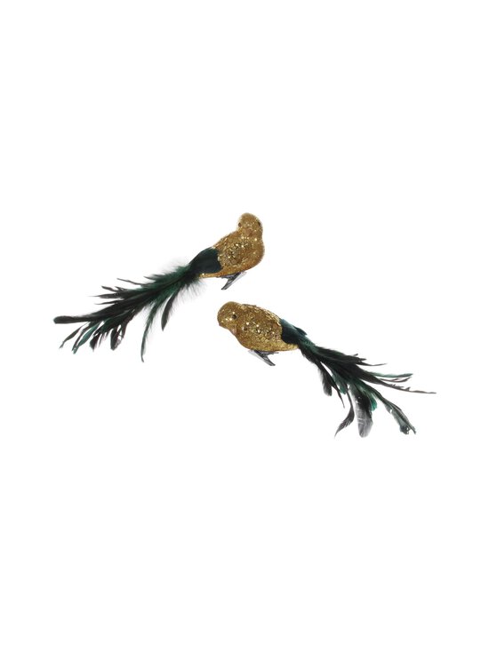 Feather Bird Glitter -koriste, 2 kpl