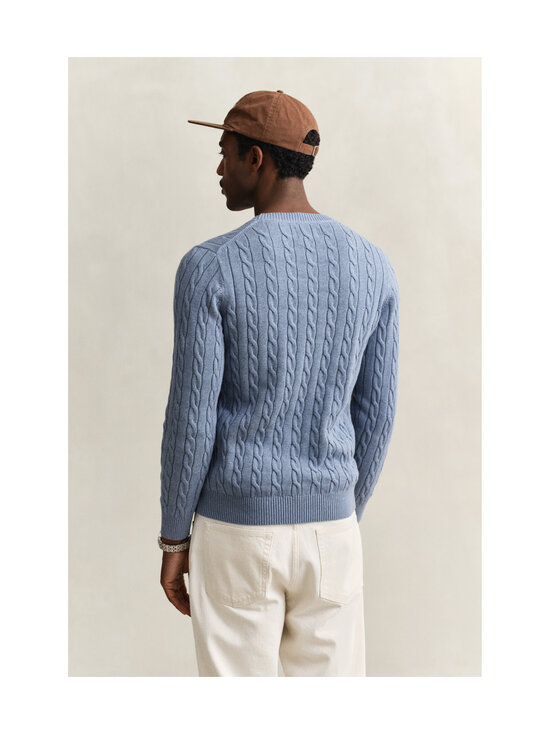 GANT - Cotton Cable C-neck -neule - 430 FADED DENIM | Stockmann - photo 3