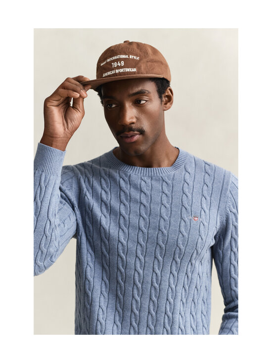 GANT - Cotton Cable C-neck -neule - 430 FADED DENIM | Stockmann - photo 4