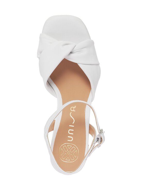 Unisa - Medway Block Heel -nahkasandaalit - WHITE | Stockmann - photo 2