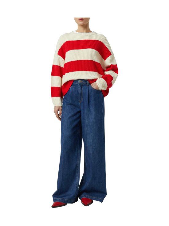 Comma - Raidallinen neule - 32G0 RED SAND | Stockmann - photo 4