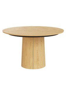 Skovby Möbelfabrik - #33 -jatkettava ruokapöytä, lakattu tammiviilu ø 123/149 cm - LUONNONVÄRINEN | Stockmann