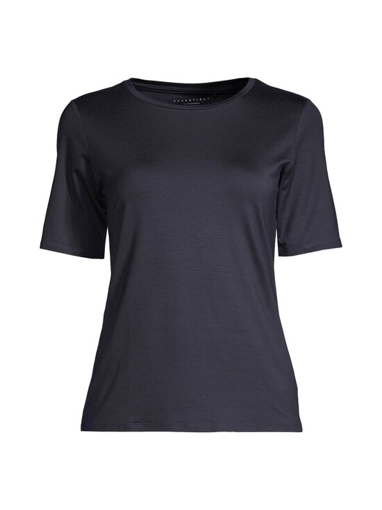 ESSENTIALS by Stockmann - Jade O-neck T-krekls - DK.NAVY | Stockmann - photo 1
