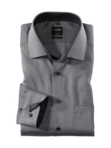 Olymp - Luxor Modern Fit -kauluspaita - BLACK GREY Olymp - Luxor Modern Fit -kauluspaita - BLACK GREY | Stockmann