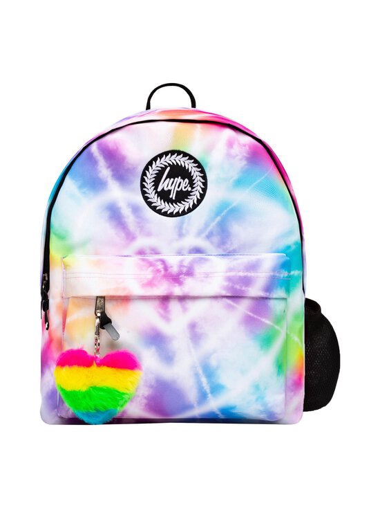 Rainbow heart tie dye -reppu