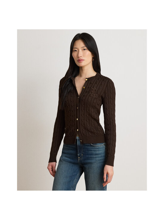 Lauren Ralph Lauren - Palmikkoneuletakki - 505 CIRCUIT BROWN | Stockmann - photo 1
