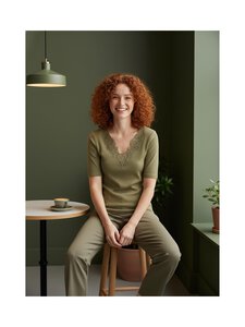 Lauren Ralph Lauren - Pitsisomistettu neulepusero - 001 LIGHT AGAVE | Stockmann