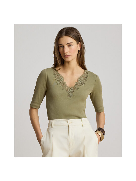 Lauren Ralph Lauren - Tops ar mežģīnēm - 001 LIGHT AGAVE | Stockmann - photo 5