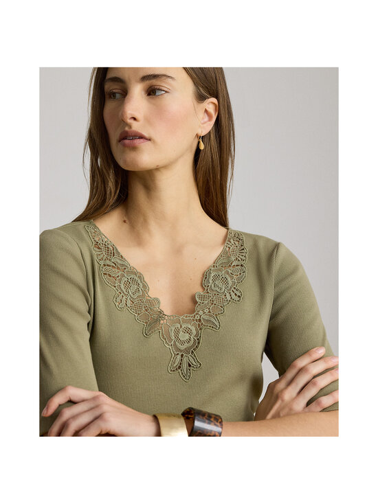 Lauren Ralph Lauren - Tops ar mežģīnēm - 001 LIGHT AGAVE | Stockmann - photo 8
