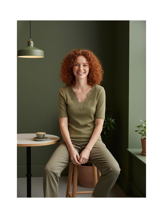 Lauren Ralph Lauren - Pitsisomistettu neulepusero - 001 LIGHT AGAVE | Stockmann - photo 1