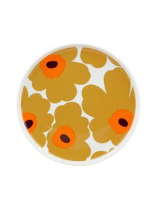 Marimekko - Taldrik Unikko Oiva,  20 cm - 182 WHITE, CARAMELL, WARM OR Marimekko - Taldrik Unikko Oiva,  20 cm - 182 WHITE, CARAMELL, WARM OR | Stockmann