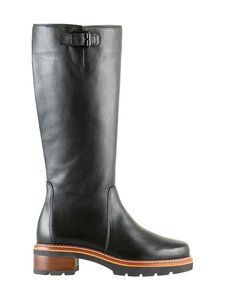 högl - Long Boot Warm Lined -nahkasaappaat - 0100 BLACK | Stockmann