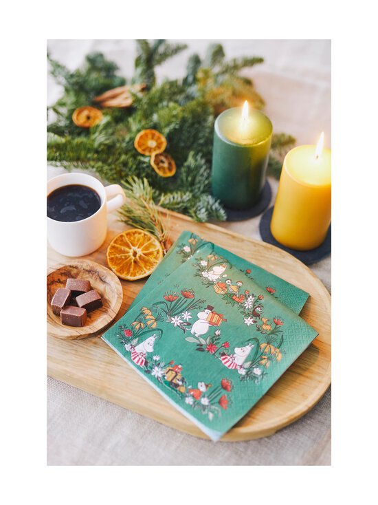 Havi - Moomin Misteli salvetes 33 cm, 20 gab. - GREEN | Stockmann - photo 2
