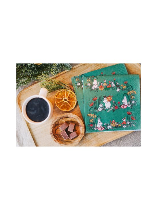 Havi - Moomin Misteli salvetes 33 cm, 20 gab. - GREEN | Stockmann - photo 3