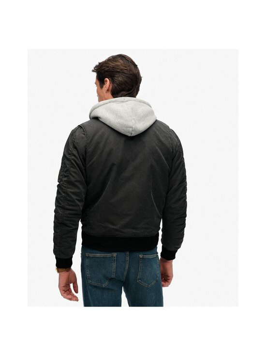 Superdry - Military MA1 Bomber -takki - AFB WASHED BLACK - photo 3 Superdry - Military MA1 Bomber -takki - AFB WASHED BLACK | Stockmann - photo 3
