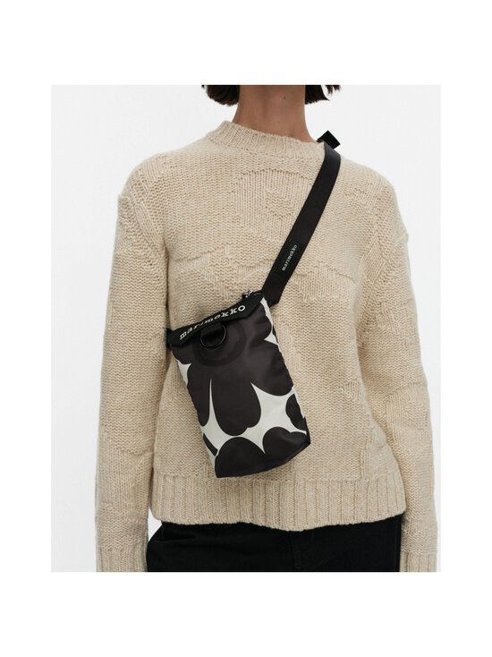 Marimekko - Neat Phone Pocket Unikko pleca soma - 919 DARK GREY, OFF-WHITE | Stockmann - photo 4