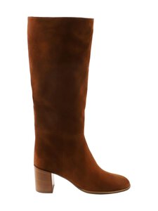 högl - Block Heel Long -nahkasaappaat - 2400 NUT | Stockmann