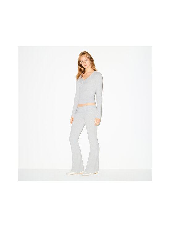 SKIMS - Püksid Cotton Jersey Foldover - LIGHT HEATHER GREY | Stockmann - photo 4