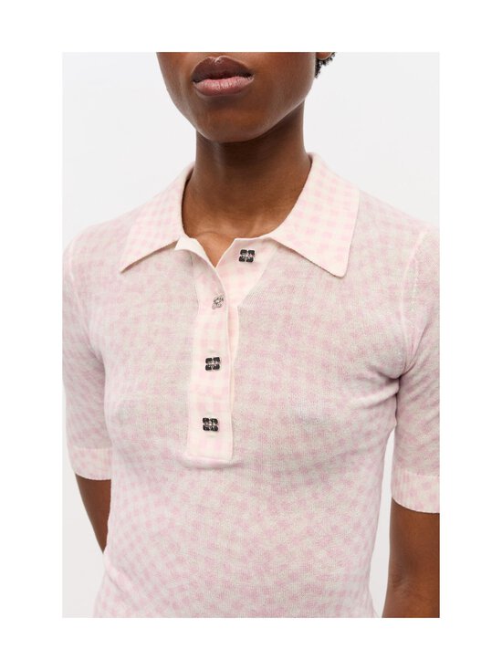 Ganni - Sheer Printed Polo -neulepusero - 038 BLEACHED MAUVE - photo 6 Ganni - Sheer Printed Polo -neulepusero - 038 BLEACHED MAUVE | Stockmann - photo 6
