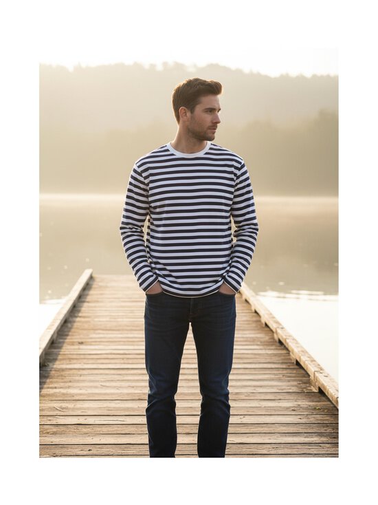 Makia - Verkstad trikotāžas krekls - 674 NAVY-WHITE | Stockmann - photo 3
