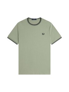 Fred Perry - Twin Tipped t-paita - S23 SEAGRASS BLACK | Stockmann