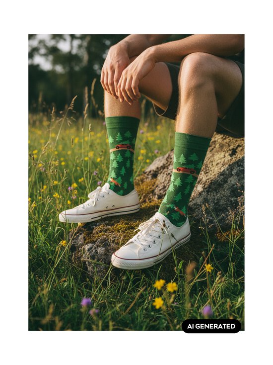 Happy Socks - Sokid Tree On Its Way - 7300 GREEN | Stockmann - photo 2