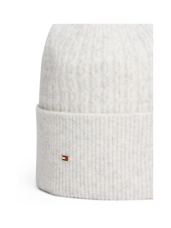 Tommy Hilfiger - Enamel-palmikkoneulepipo - YA8 IVORY SILK MELANGE | Stockmann - photo 3