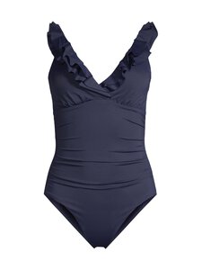 Lauren Ralph Lauren - Ruffle Surplice -uimapuku - DNA DARK NAVY | Stockmann