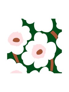 Marimekko - Unikko-paperilautasliinat 50 kpl, 33 x 33 cm - DARK GREEN | Stockmann