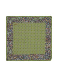 Eton - Paisley-silkkitaskuliina - 64 MID GREEN | Stockmann