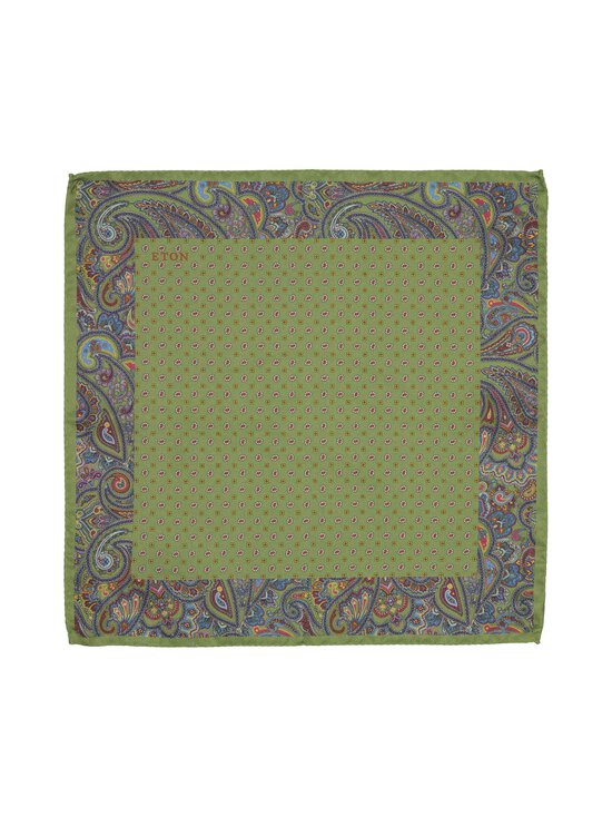 Eton - Paisley-silkkitaskuliina - 64 MID GREEN | Stockmann - photo 1